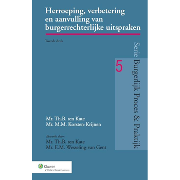 Herroeping, verbetering en aanvulling van burgerrechterlijke uitspraken (Paperback) bij Singel 344
