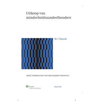 Uitkoop van minderheidsaandeelhouders (Hardback) bij Singel 344