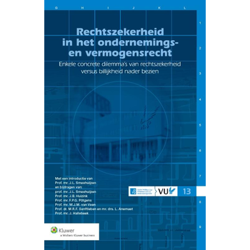 Rechtszekerheid in het ondernemings- en vermogensrecht (Paperback) bij Singel 344