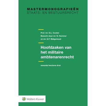 Hoofdzaken van het militaire ambtenarenrecht (Paperback) bij Singel 344