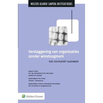 Verslaggeving van organisaties zonder winstoogmerk (Paperback) bij Singel 344