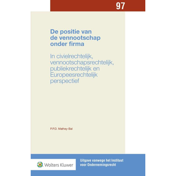 De positie van de vennootschap onder firma (Paperback) bij Singel 344