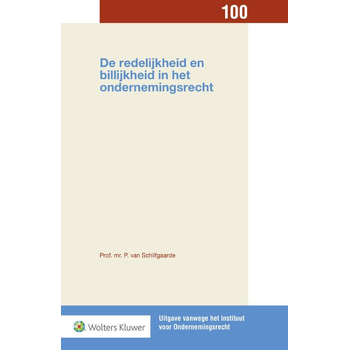De redelijkheid en billijkheid in het ondernemingsrecht (Paperback) bij Singel 344