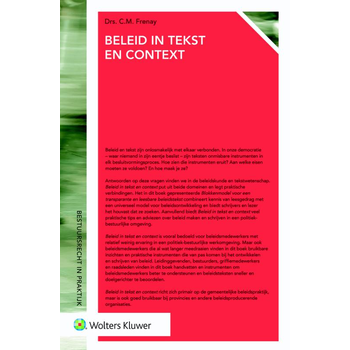 Beleid in tekst en context (Paperback) bij Singel 344