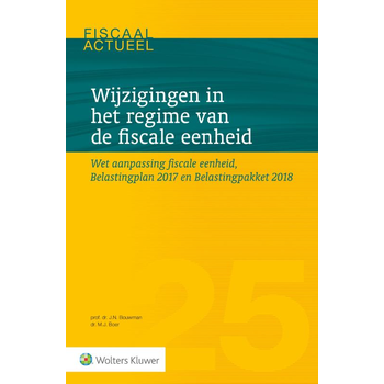 Wijzigingen in het regime van de fiscale eenheid (Paperback) bij Singel 344