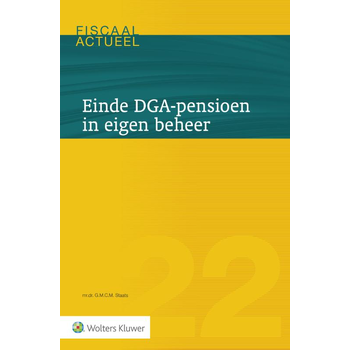 Einde DGA-pensioen in eigen beheer (Paperback) bij Singel 344
