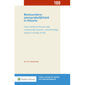 Bestuurdersaansprakelijkheid in theorie (Paperback) bij Singel 344
