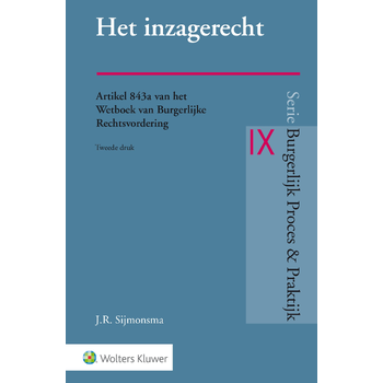 Het inzagerecht (Paperback) bij Singel 344