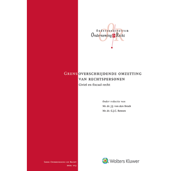 Grensoverschrijdende omzetting van rechtspersonen (Hardback) bij Singel 344