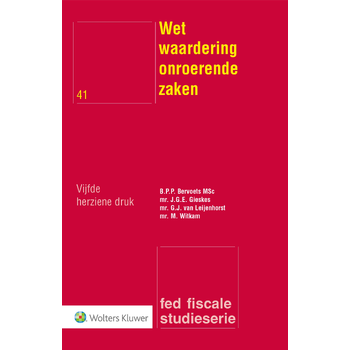 Wet waardering onroerende zaken (Paperback) bij Singel 344