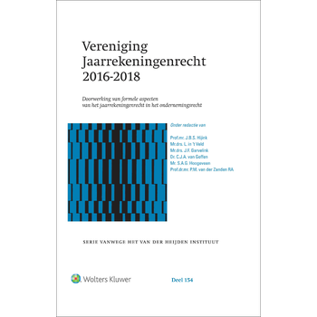 Vereniging Jaarrekeningenrecht 2016-2018 (Hardback) bij Singel 344