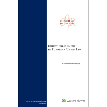 Unjust enrichment in European Union Law (Hardback) bij Singel 344