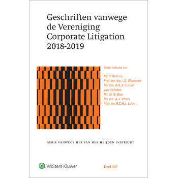 Geschriften vanwege de Vereniging Corporate Litigation 2018-2019 (Hardback) bij Singel 344