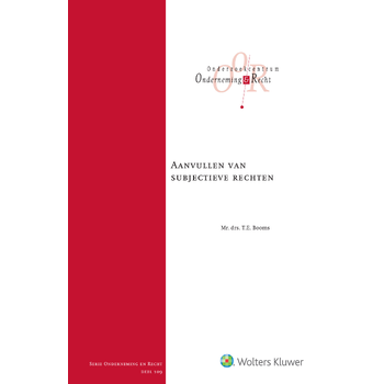 Aanvullen van subjectieve rechten (Hardback) bij Singel 344