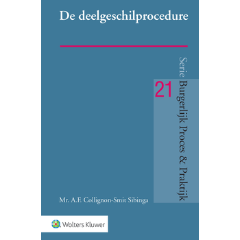 De deelgeschilprocedure (Paperback) bij Singel 344