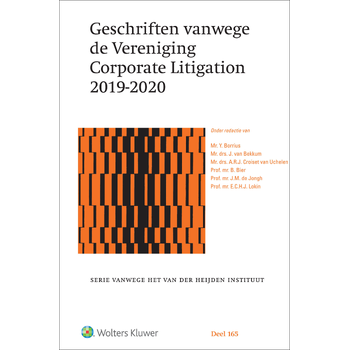 Geschriften vanwege de Vereniging Corporate Litigation 2019-2020 (Hardback) bij Singel 344