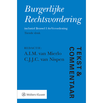 Burgerlijke Rechtsvordering (Hardback) bij Singel 344