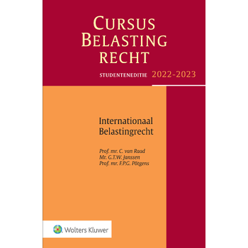 Studenteneditie Cursus Belastingrecht Internationaal Belastingrecht 2022-2023 (Paperback) bij Singel 344