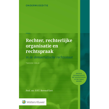 Onderwijseditie Rechter, rechterlijke organisatie en rechtspraak (Paperback) bij Singel 344