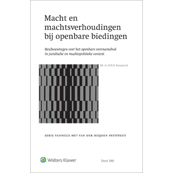 Macht en machtsverhoudingen bij openbare biedingen (Hardback) bij Singel 344