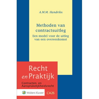 Methoden van contractsuitleg (Hardback) bij Singel 344