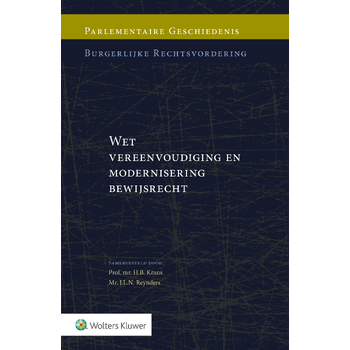 Wet vereenvoudiging en modernisering bewijsrecht (Hardback) bij Singel 344