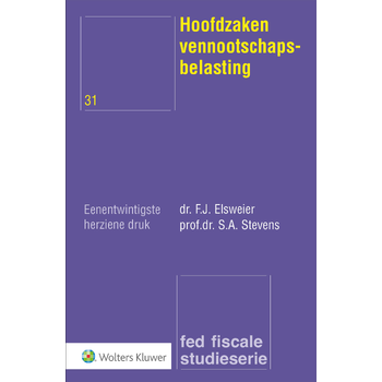Hoofdzaken vennootschapsbelasting (Paperback) van F.J. Elsweijer
