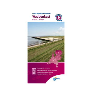 Wandelregiokaart Waddenkust 1:33.333 bij Singel 344