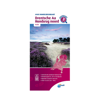 Wandelregiokaart Drentsche Aa, Hondsrug noord 1:33.333 bij Singel 344