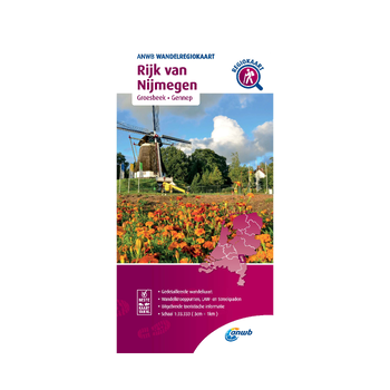 Wandelregiokaart Rijk van Nijmegen 1:33.333 bij Singel 344