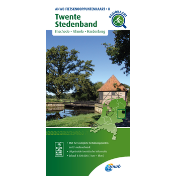 Fietsknooppuntenkaart Twente Stedenband 1:100.000 bij Singel 344