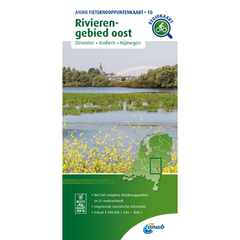 Fietsknooppuntenkaart Rivierengebied oost 1:100.000 bij Singel 344