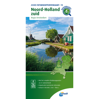 Fietsknooppuntenkaart Noord-Holland zuid 1:100.000 bij Singel 344