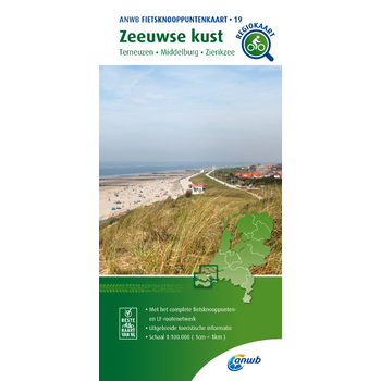 Fietsknooppuntenkaart Zeeuwse kust 1:100.000 bij Singel 344