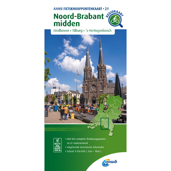 Fietsknooppuntenkaart Noord-Brabant midden 1:100.000 bij Singel 344