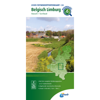 Fietsknooppuntenkaart Belgisch Limburg 1:100.000 bij Singel 344