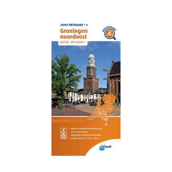 Fietskaart Groningen noordoost 1:66.666 bij Singel 344