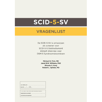 SCID-5-S: Vragenlijst (50 ex.) (Loose-leaf) bij Singel 344