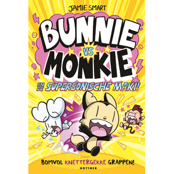 Bunnie vs Monkie en de supersonische maki! (Hardback) bij Singel 344