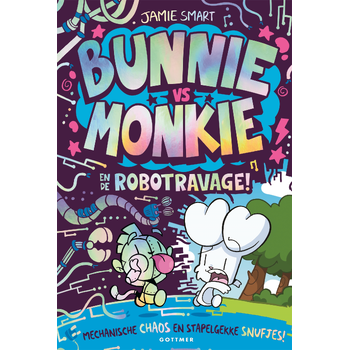 Bunnie vs Monkie en de robotravage (Hardback) bij Singel 344