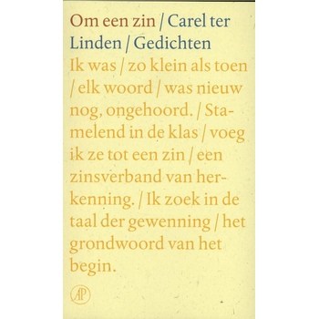 Om een zin (Paperback) bij Singel 344