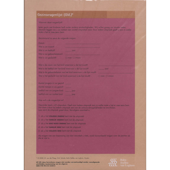 Gezinsvragenlijst (GVL) - scoreformulieren (Loose-leaf) bij Singel 344