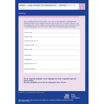 Ouder Kind Interactie Vragenlijst (OKIV-R) - vragenlijst voor ouders (Loose-leaf) bij Singel 344