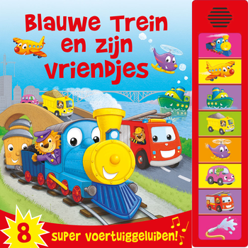 Blauwe trein en zijn vriendjes (Board book) bij Singel 344