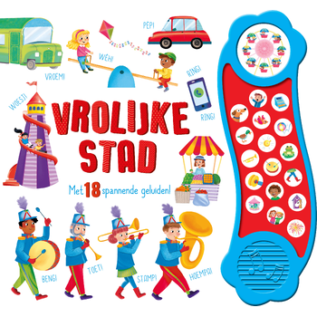 Vrolijke Stad - geluidboek (Board book) bij Singel 344
