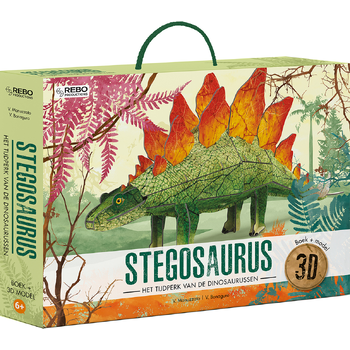 Stegosaurus - Boek en 3D model (Paperback) bij Singel 344
