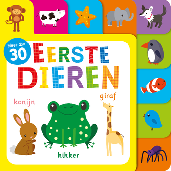 Eerste dieren Meer dan 30 (Board book) bij Singel 344