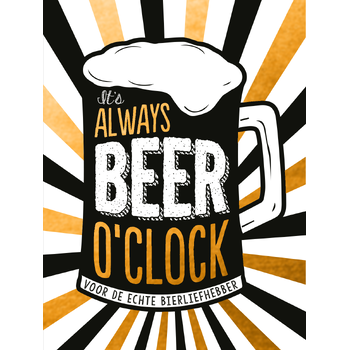 It's always beer o'clock - cadeauboek (Hardback) bij Singel 344