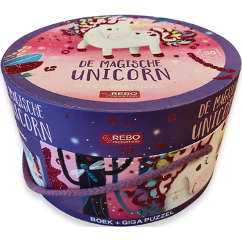 De magische unicorn - boek + giga puzzel (Board book) bij Singel 344