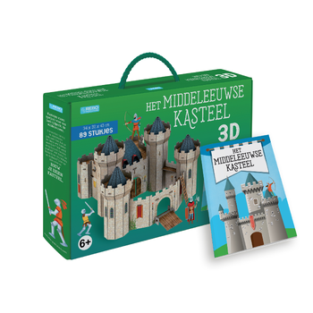 Het middeleeuws kasteel - Boek + 3D-puzzel (Board book) bij Singel 344